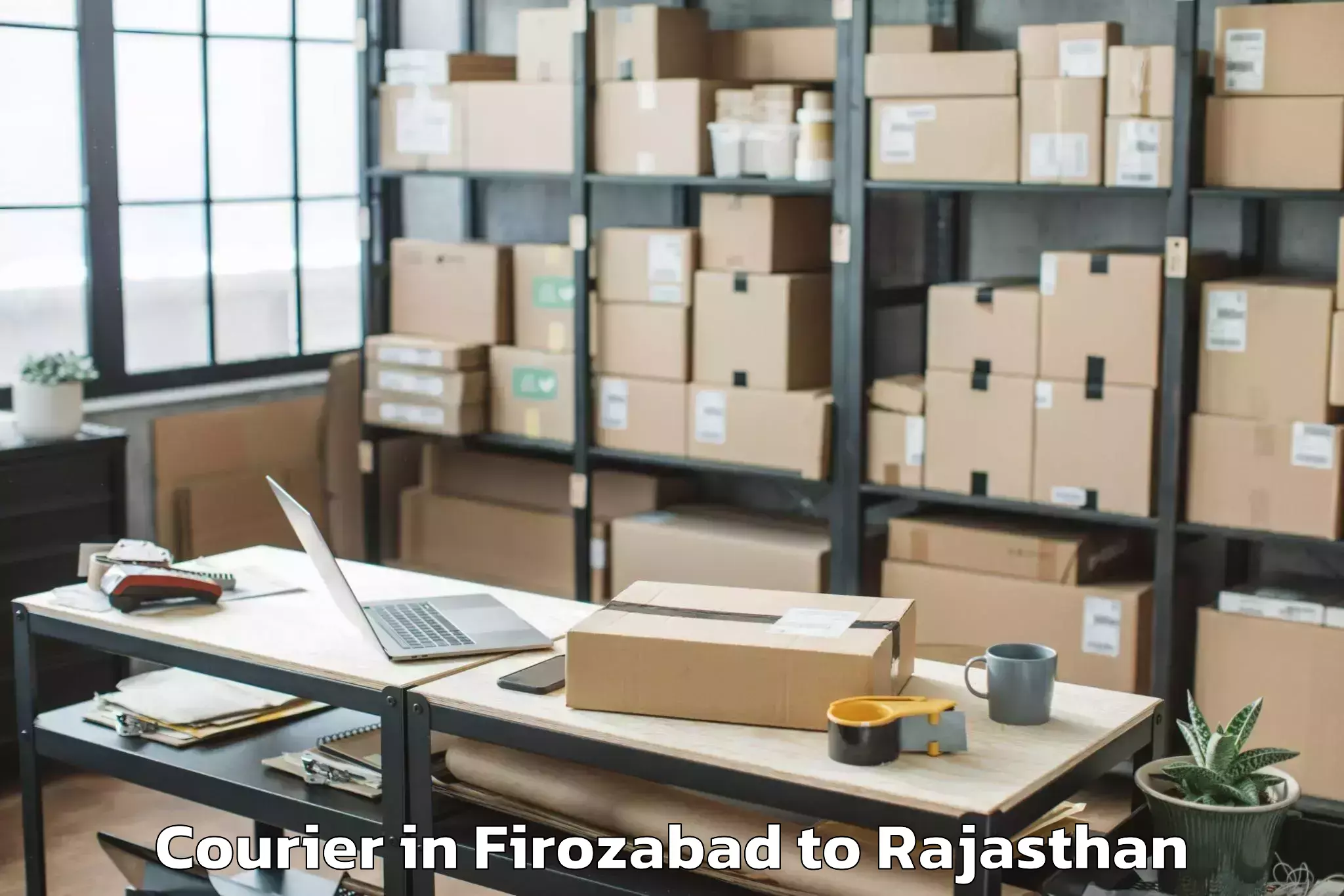 Reliable Firozabad to Bagidora Courier